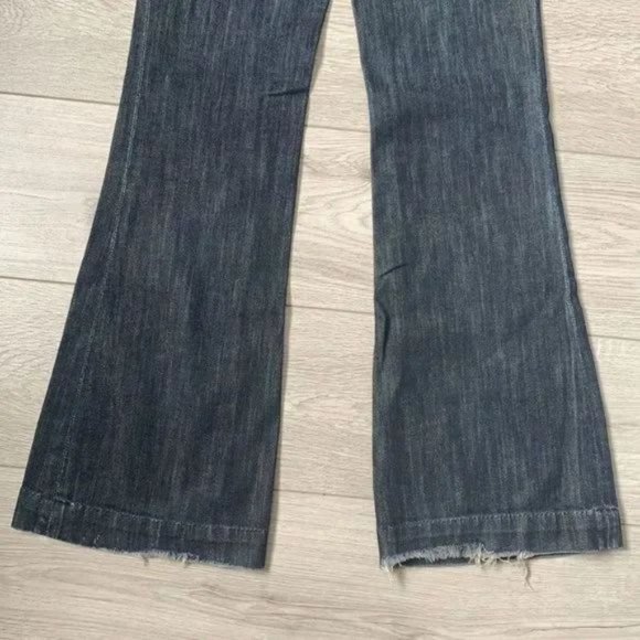 Citizens of Humanity blue denim low waist boot cut trouser fit stretch size 26 W - Picture 11 of 12